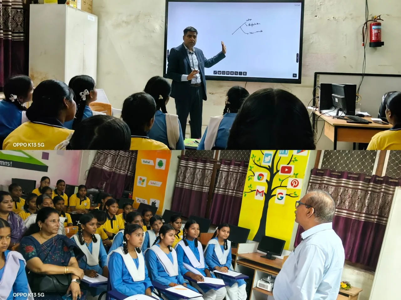 15,151 विद्यार्थियों की ऑनलाइन क्लास शुरू, कलेक्टर और डीईओ ने दिया करियर गाइडेंस